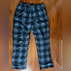 Black and Blue Checkered Lounge Pants Pajamas